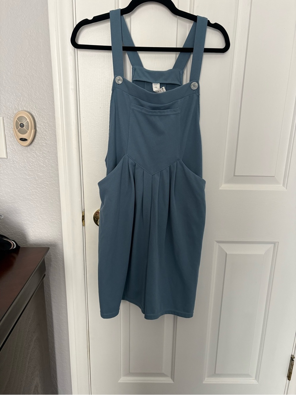 HALARA Dusty Blue Pinafore romper